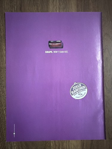 Grape jolly rancher print - rancher, ad