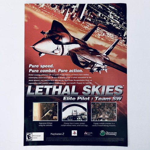 Lethal skies ps2 promo vtg - skies,