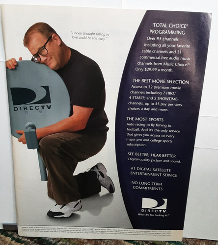 2000 directv print drew - directv, ad